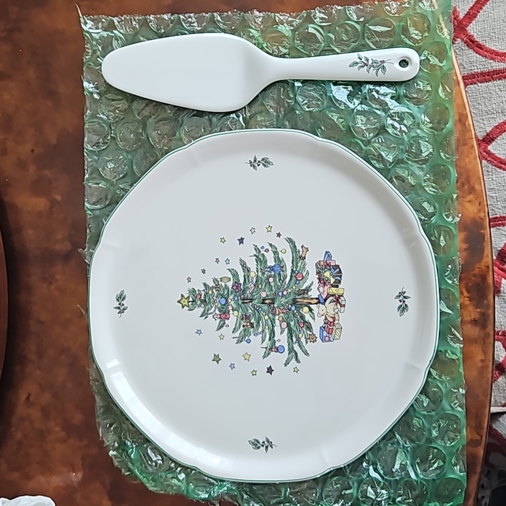 🎄 Nikko christmas plate and server